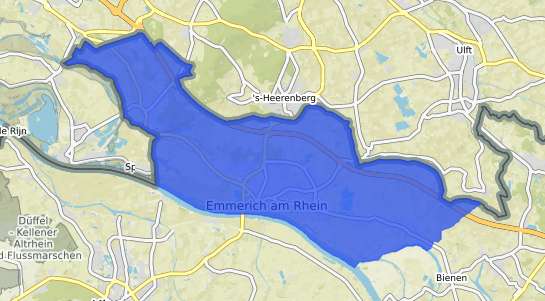 Bodenrichtwertkarte Emmerich am Rhein